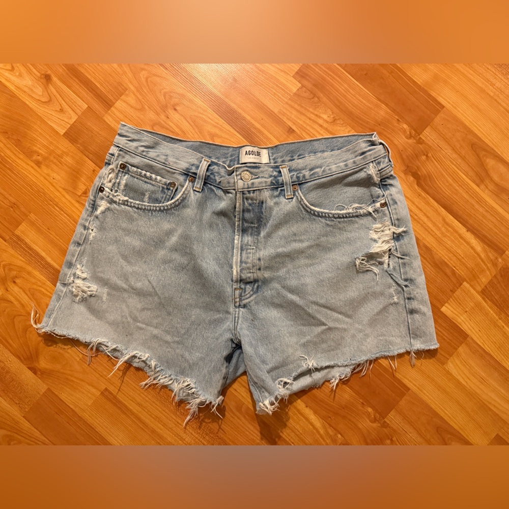 Agolde Parker Long Jean Shorts